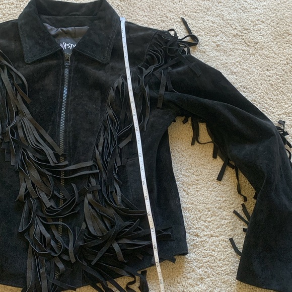 Nasty Gal suede fringe Leather Jacket Cowboy western small NWOT - Picture 10 of 10